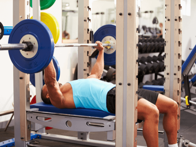 Bench Pressing in the Squat Rack