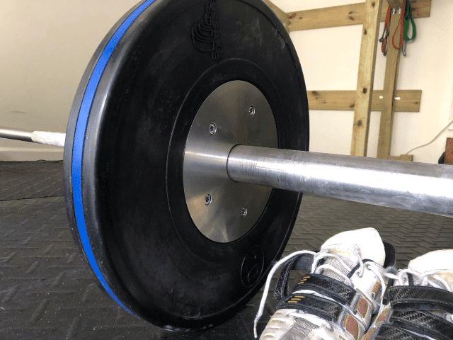 Bumper Plate on a Barbell