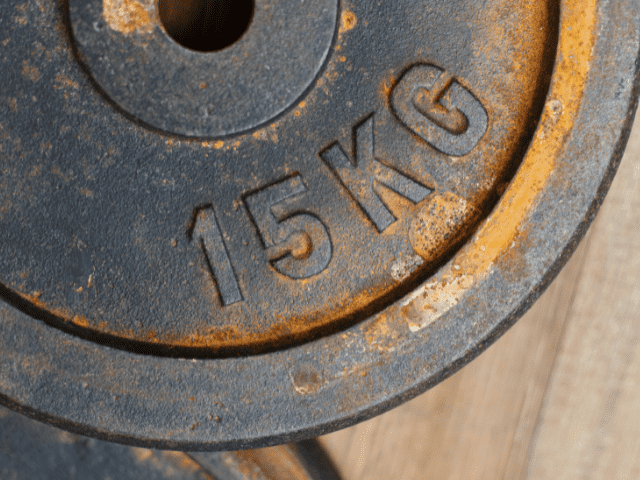 Rust on a Weight Plate