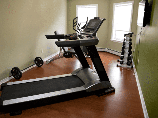 Treadmill in a Home Gym