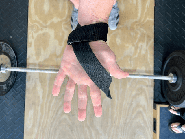 Closeup of Lasso Lifting Strap Lying in Hand