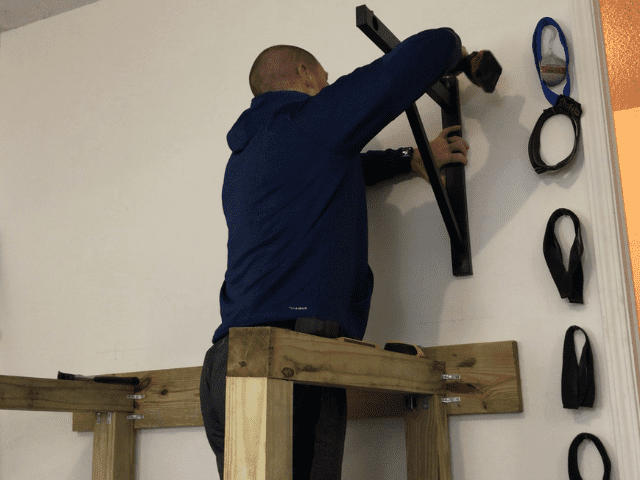 Installing a Wall Mounted Pull Up Bar 2