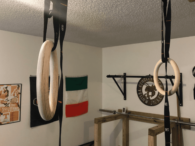 Pull Up Rings Hanging From Ceiling