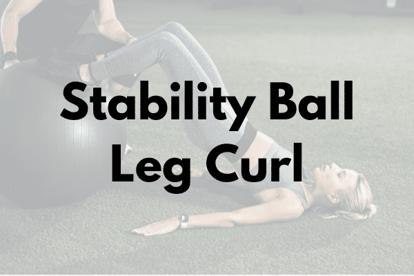 Stability Ball Leg Curl Cover