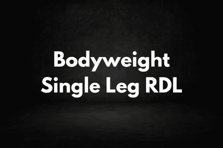 Bodyweight Single Leg RDL (How To & Coaching Points)