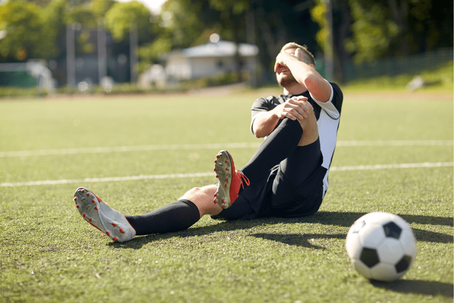 Soccer Player Injured on Field