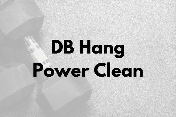 DB Hang Power Clean Cover