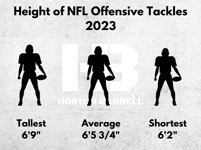 Height of NFL Offensive Tackles 2023 2.0